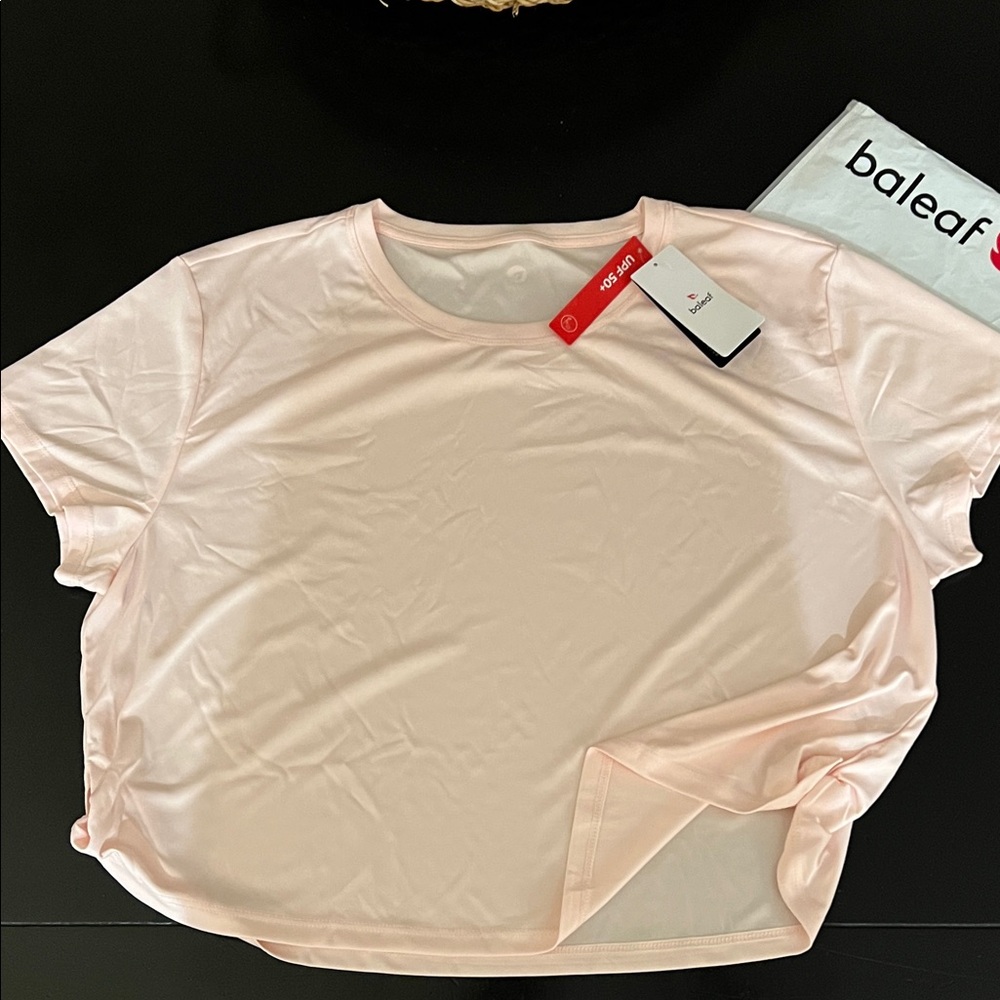 Baleaf Light Pink Short Sleeve Tee